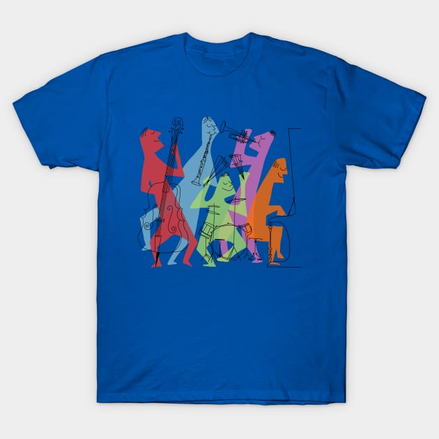 Modern Jazz Quintet T-Shirt by LittleBunnySunshine